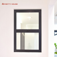Ventana Plegable Vertical Anti-Robo, Aislamiento Acústico, Impacto, Doble Vidrio, Ventanas Plegables de Aluminio para Tienda, Cafetería, Hogar