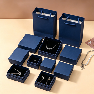 Boîte d'emballage en papier de style tiroir pour bijoux (boucles d'oreilles, bagues, colliers, bracelets) – Vente en gros - Product Image 4
