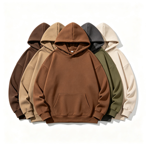 เสื้อฮู้ดดี้ผู้ชาย OEM ODM แบบหนา ทรงหลวม ซิปหน้า พิมพ์ลายพัฟ แฟชั่น - Product Image 3