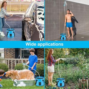 Rimbombante più recente doccia da campeggio portatile all'aperto doccia elettrica per la doccia all'aperto per il lavaggio di auto animali domestici che si bagnano leggermente - Product Image 3