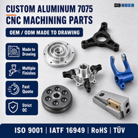 Pièces usinées CNC en aluminium 7075 sur mesure avec services de fraisage et de tournage