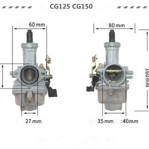 <span class=keywords><strong>Carburador</strong></span> Original <span class=keywords><strong>de</strong></span> Alta Calidad para Motocicleta CG125 CG150 CG200 CG250 Nuevo - Product Image 3