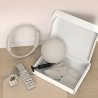 Kit d'équipement de Pilates en gros pour studio, tapis de Pilates personnalisé, mini ballon de Pilates et poids de Pilates pour l'entraînement quotidien