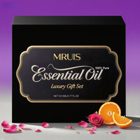 MRUlS 100% Pure Vegan Natural Plant Extract Essential Oils Diffuseurs Set 32/64/128 pièces Bois d'agar comprenant pamplemousse lavande