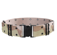 Pas cher 57mm Heavy Camouflage Hot Transfer Desert Print Green Ceinture Web tactique d'entraînement réglable