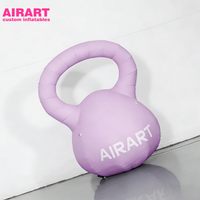 Kettlebell gonflable géant pour événements sportifs, modèle de ballon kettlebell gonflable personnalisé pour accessoires de scène
