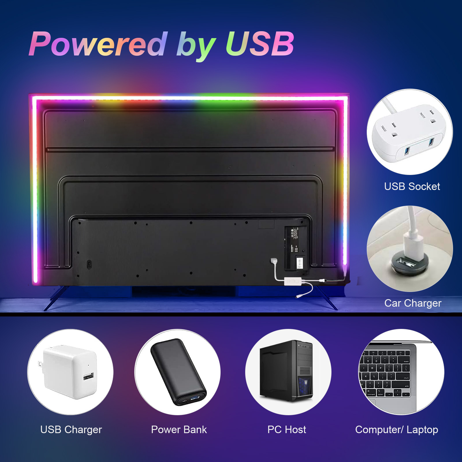 Product Guide: Govee TV Backlight 3 Lite RGBIC WS2812B LED Strip Lights | Smart Home Lighting