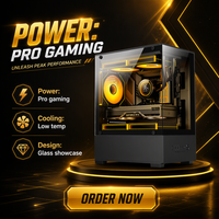 Boîtier PC MATX en gros pour ordinateur de bureau, mini-PC ATX, boîtier de jeu MATX, optimisé pour le flux d'air
