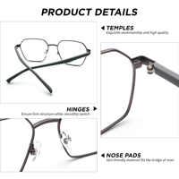 Lunettes de vue 2026 style professionnel monture complète avec fil de maintien léger pour femmes et hommes, nouvelle collection Vogue, vente en gros de lunettes optiques