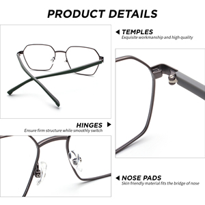 แว่นตาแฟชั่นทรงเต็มกรอบ รุ่นปี 2026 วัสดุ TR90 และยาง น้ำหนักเบา สำหรับผู้หญิงและผู้ชาย ดีไซน์ทันสมัย แว่นสายตา - Product Image 4