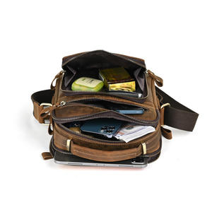 กระเป๋าหนังวัวแท้ AndoBag รุ่น Crazy Horse สำหรับผู้ชาย กระเป๋าสะพายข้างแบบวินเทจ กระเป๋าถือสำหรับทำงานและธุรกิจ ความจุขนาดใหญ่ - Product Image 6