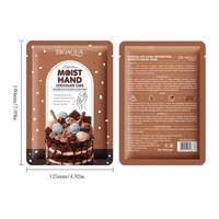 Masque pour les mains à l'essence de cacao bio BIOAQUA pour tous types de peaux, réparateur et hydratant avec formule rafraîchissante 40 ml