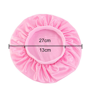<span class=keywords><strong>Bonnet</strong></span> en satin <span class=keywords><strong>de</strong></span> couleur unie pour enfants Bonnets <span class=keywords><strong>de</strong></span> <span class=keywords><strong>nuit</strong></span> à large bande élastique Bonnets en soie pour cheveux pour tout-petits filles garçons Turban Chapeau <span class=keywords><strong>de</strong></span> <span class=keywords><strong>nuit</strong></span> - Product Image 4