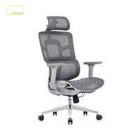 Chaise de bureau ergonomique moderne de luxe pour manager, chaise de direction pivotante réglable en maille pour le travail