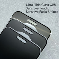 Protection d'écran en verre trempé transparent pour smartphone, verre de confidentialité, vente en gros à prix compétitif, directement de l'usine chinoise