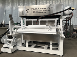 Bandeja De Ovo De Papel Que Faz A Máquina De Polpa De Papelão De Resíduos De Papel Imprensa Quente Moldagem De Polpa De Papel Linha De Produção De Bandeja De Ovo - Product Image 4