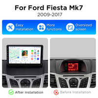 Radio con Navegación Android para Auto Junsun, Pantalla de 9'', Conexión Inalámbrica CarPlay, Compatible con Ford Fiesta 2009-2013, Radio Android 2011, Autoradio