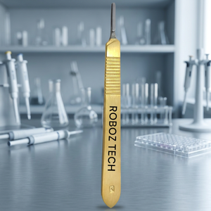 ROBOZ TECH Acier coloré personnalisé # 10 lames de scalpel # Ensemble de 3 instruments chirurgicaux dermatologiques à manche de scalpel certifiés CE - Product Image 3