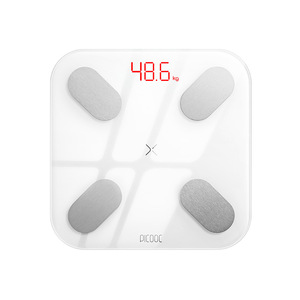 Báscula inteligente de grasa corporal Picooc, blanca, cuadrada, recargable, con sensor de alta precisión para uso doméstico. - Product Image 5