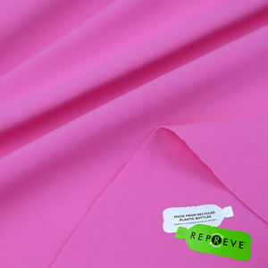 UNIFI Hangtag Tissu recyclé en polyester 85% et élasthanne 15% tricoté uni teint léger extensible dans les 4 sens écologique pour vêtements de sport - Product Image 1