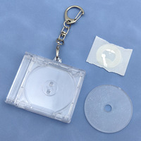 Cadeaux personnalisés pour concerts de célébrités, boîte DIY, mini boîte en plastique vide, porte-clés NFC, porte-clés disque CD, porte-clés album musical