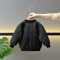 Nouvelle Veste d'Hiver 2026 pour Garçons, Broderie Dessin Animé, Matelassée, Épaisse, Chaude et Respirante, Ensemble d'Extérieur pour Tout-Petits