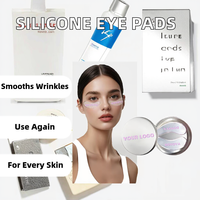 Patchs oculaires en silicone transparent anti-rides réutilisables et lavables pour réduire les rides cutanées