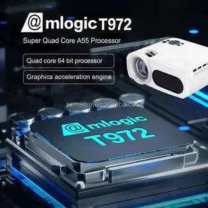 Venta caliente House Theater HD Video Movie Player M7 Blanco Proyectores portátiles Sistemas Android9 Soporte BT Connect Decodificación de Video 8K - Product Image 4