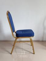 Chaises empilables en métal haut de gamme pour hôtels et banquets de mariage, vente en gros