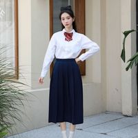 Seragam Sekolah Katun Unisex untuk Siswa SD SMP, Pakaian Anak Bergaya untuk Pertunjukan Paduan Suara, Puisi, dan Recital, Layanan OEM