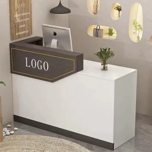 Latest Design Salon Furniture Beauty Salon Reception <b>Desk</b> Shop Nail Salon Checkout <b>Desk</b> - Product Image 4
