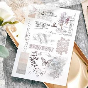 Personalizzato sfregamento su trasferimento adesivo diario Scrapbook decorazione adesivo per la creazione di carte diario Album fai da te arte e artigianato - Product Image 3
