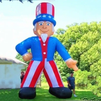 Grand ballon gonflable Uncle Sam pour la fête de la Memoriale Day aux États-Unis