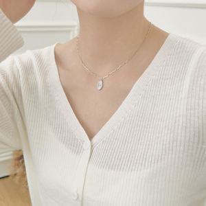 Dylam Charm Dainty Jewelry S925 Silver Christmas Xmas Gifts <b>Chain</b> 5A Zirconia Octagram Tag Pendant Necklaces for Gifts - Product Image 2