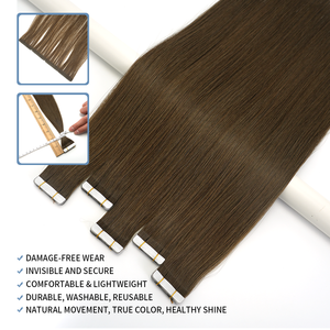 Lanmuse Extensioni a Nastro Invisibili all'Ingrosso, Trama Sottile, 100% Capelli Umani Vergini Remy, Doppia Trama, Senza Perdita di Capelli, <span class=keywords><strong>Colore</strong></span> <span class=keywords><strong>Biondo</strong></span> - Product Image 4