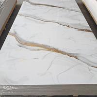 Panneau décoratif en marbre UV BingJie, surface imperméable, couleur personnalisée, pour mur d'atelier, meubles