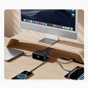 Anker Nano Mix 100W 6-in-1 GaN Desktop <b>Charging</b> Station With Retractable USB-<b>C</b> Cables 2500W AC Socket Multi Port Fast Charger - Product Image 4