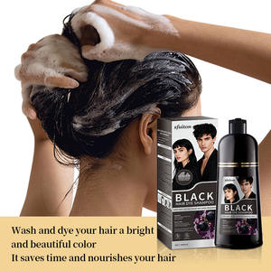 Tinte para el Cabello a Base de Plantas, No Dañino, Crema Colorante para el Cabello Negro Natural, Tinte Negro Saludable para Cubrir las Canas, Tinte para el Cabello en Espuma - Product Image 2