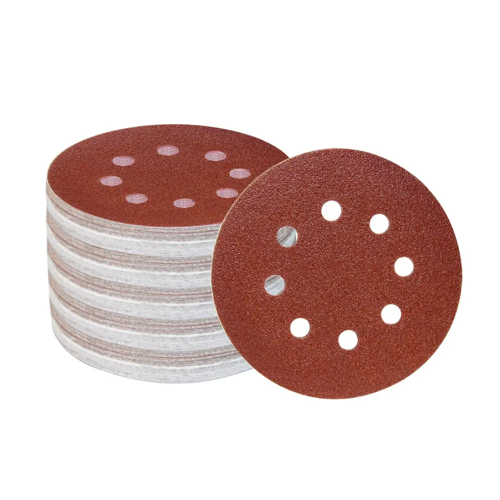 100pcs 125mm Sandpaper Abrasive Disc Sanding Paper Hook Loop Grit 60-1500 Abrasive Sand Paper