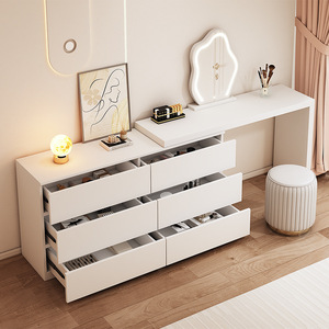 Commode Moderne Minimaliste, Panneau en Bois <span class=keywords><strong>de</strong></span> Haute Qualité avec Miroir sur Pied, Meuble <span class=keywords><strong>de</strong></span> Chambre pour Rangement d'Hôtel et <span class=keywords><strong>de</strong></span> Salon, Vente en Gros - Product Image 1