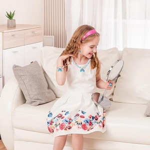 Ensemble de bijoux princesse pour petites filles, ensemble de bijoux queue de sirène 5 pièces, cadeau parfait pour les fêtes d'anniversaire et les jeux de déguisement - Product Image 6