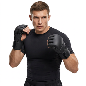 URbrace Adult Unisex Faux Leather Boxing Gloves for Muay Thai Sanda Training Customizable All Season Use - Product Image 4