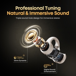 Langsdom mới ban đầu tai nghe v5.4 tai <span class=keywords><strong>clip</strong></span> trên tai tai Tai nghe không dây tai nghe thể thao không dây <span class=keywords><strong>Bluetooth</strong></span> Tai nghe - Product Image 3