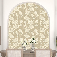 Papier peint floral vintage européen, carreaux autocollants, carreaux de salle de bain adhésifs pour cuisine, bricolage, imperméables, muha