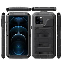Étui étanche Wolf Warrior pour téléphone compatible avec iPhone 14/7/11/12/13/X/XR Outdoor Sports Metal Protective 7 Plus XR