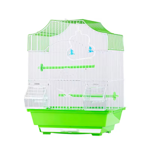 Luxury Indoor Stainless Steel <strong>Wire</strong> Small Bird <strong>Cage</strong> Parrot Budgie Canary Removable <strong>Tray</strong> Eco-Friendly Carrier Box - Product Image 1