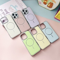 Étui de téléphone portable en cuir magnétique électroplaqué TPU+PC adapté à l'iPhone 17 16 promax, coque de protection anti-chute
