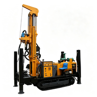 Machine de forage de puits d'eau économique avec entraînement par courroie simple et démarrage facile du moteur pour les champs agricoles saisonniers