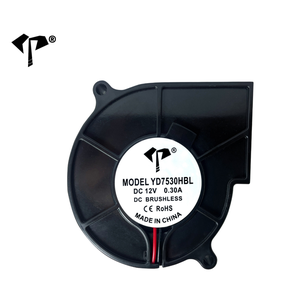 Ventilador DC 7530, 12 V CC, 75x75x30 mm, 5 V, 12 V, 24 V, Ventilador Centrífugo <span class=keywords><strong>de</strong></span> Alta Presión, Mini Ventilador Turbo con PWM FG - Product Image 1