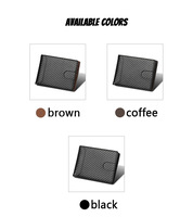 Dompet Kartu Baellerry Desain Baru Tipis Minimalis untuk Pria, Dompet Bisnis Sederhana Kecil untuk Pria, Kulit PU Serat Karton
